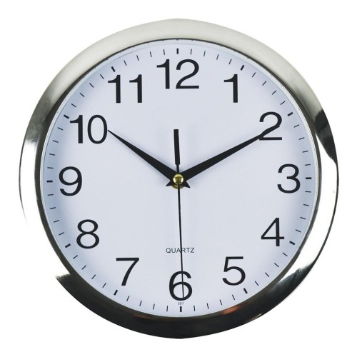 Italplast Wall Clock 260mm Chrome White Italplast Wall Clock 260mm Chrome White